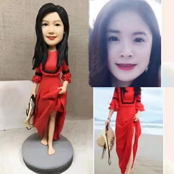 【訂做】3D肖像漫畫娃娃公仔/男友/女友生日蛋糕禮帽週年紀念情侶朋友禮物 第1張的照片