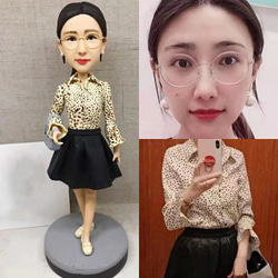 【訂做】3D肖像漫畫娃娃公仔/男友/女友生日蛋糕禮帽週年紀念情侶朋友禮物 第1張的照片