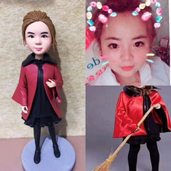 【訂做】3D肖像漫畫娃娃公仔/男友/女友生日蛋糕禮帽週年紀念情侶朋友禮物 第1張的照片