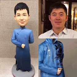 【訂做】3D肖像漫畫娃娃公仔/男友/女友生日蛋糕禮帽週年紀念情侶朋友禮物 第1張的照片