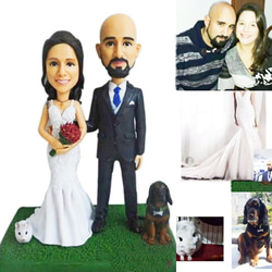 【訂做】3D人像漫畫公仔手辦/結婚禮物/紀念日/情侶男友/女朋友情侶/父母禮物紀念品 第1張的照片