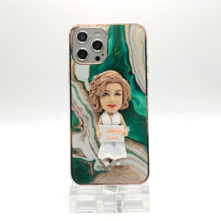 オーダーメイド 世界で唯一の手作り あなたの写真からカスタム3D置物とスマホケース 全機種対応 iPhone お正月作品        Ω