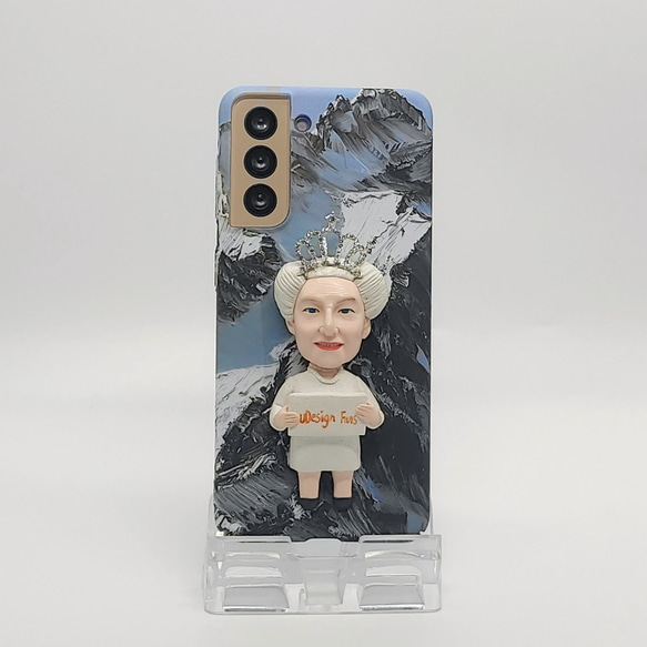 客製化 世界上唯一的手工產品 根據您的照片自訂 3D 雕像和智慧型手機保護殼 相容於所有型號 iPhone 新年作品 第1張的照片