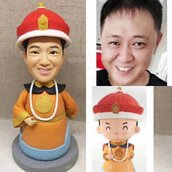 【訂做】3D肖像漫畫娃娃公仔/男友/女友生日蛋糕禮帽週年紀念情侶朋友禮物 第1張的照片