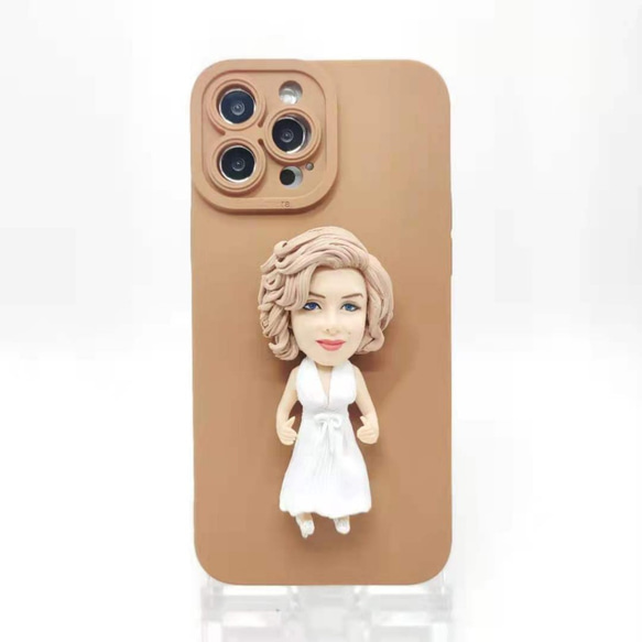 全機種対応 お写真入から 3D 肖像画 似顔絵 人形 iPhone 15 promaxケース Androidスマホケース をテーマにした人形はこちら iPhone 髪型 ドレス 誕生日 友人 彼氏 両親 カップル 和装