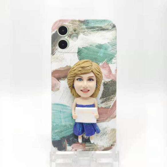 全機種対応 お写真入から 3D 肖像画 似顔絵 人形 iPhone 15 promaxケース Androidスマホケース をテーマにした人形はこちら iPhone 髪型 ドレス 誕生日 友人 彼氏 両親 カップル 和装