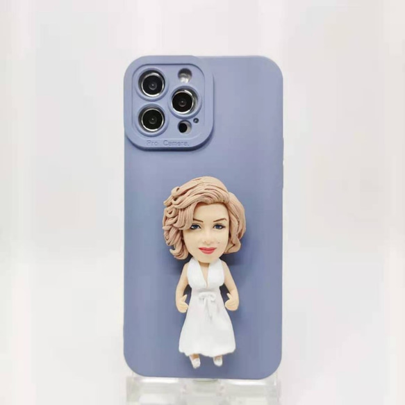 全機種対応 お写真入から 3D 肖像画 似顔絵 人形 iPhone 15 promaxケース Androidスマホケース をテーマにした人形はこちら iPhone 髪型 ドレス 誕生日 友人 彼氏 両親 カップル 和装
