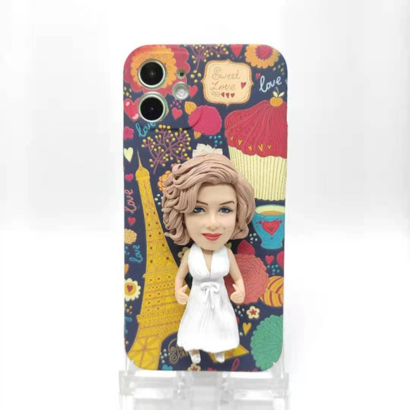 全機種対応 お写真入から 3D 肖像画 似顔絵 人形 iPhone 15 promaxケース Androidスマホケース をテーマにした人形はこちら iPhone 髪型 ドレス 誕生日 友人 彼氏 両親 カップル 和装