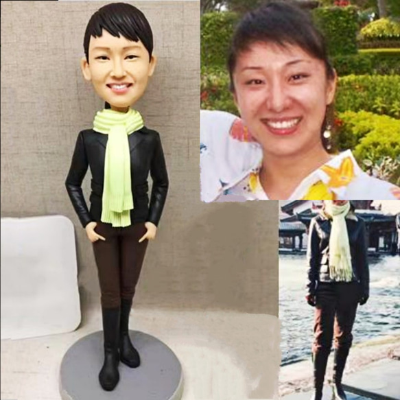 【訂做】3D肖像漫畫娃娃公仔/男友/女友生日蛋糕禮帽週年紀念情侶朋友禮物 第1張的照片