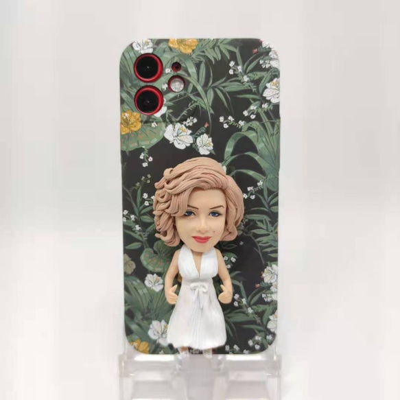全機種対応 お写真入から 3D 肖像画 似顔絵 人形 iPhone 15 promaxケース Androidスマホケース をテーマにした人形はこちら iPhone 髪型 ドレス 誕生日 友人 彼氏 両親 カップル 和装