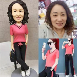 【訂做】3D肖像漫畫娃娃公仔/男友/女友生日蛋糕禮帽週年紀念情侶朋友禮物 第1張的照片