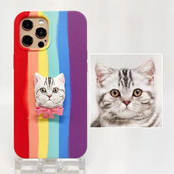 【オーダーメイド】うちの子 スマホケース 猫犬 ペット 肖像画似顔絵 iPhone 15 14 Android全機種対応 8枚目の画像