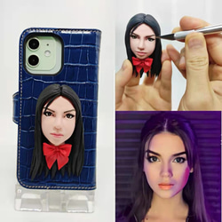 客製化L&amp;G 3D人像娃娃智慧型手機殼世界上唯一的手工製品根據您的照片客製化相容所有iPhone型號 第1張的照片