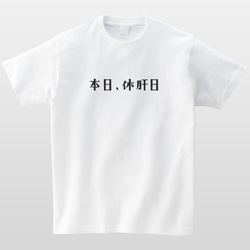 本日、休肝日 おもしろTシャツ 言い訳 飲み会 お酒 半袖 プレゼント 面白 ネタT mt2001 2枚目の画像