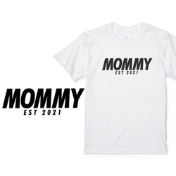 家族Tシャツ 3枚セット マタニティ ウェディングフォトに ファミリーTシャツ DADDY MOMMY BABY F04 3枚目の画像