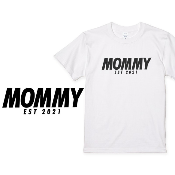 家族Tシャツ 3枚セット マタニティ ウェディングフォトに ファミリーTシャツ DADDY MOMMY BABY F04 3枚目の画像