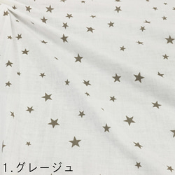 日本製造原創印花 Twinkle Star 隨機星星圖案雙層薄紗面料 1. Greige | Twinkle star | 第1張的照片