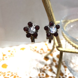 7月誕生石カーネリアンカボションピアス(イヤリング)揺れる着せかえ