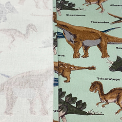 【給食袋セット】巾着袋　ランチョンマット　2点セット　給食袋　恐竜　男の子 ブルー 4枚目の画像