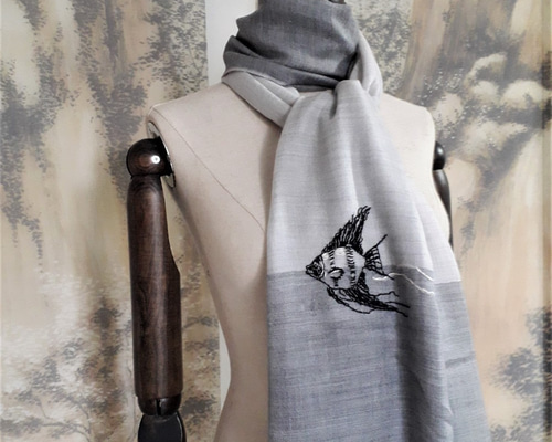 WTAPS WRAP / SCARF / COTTON GREEN FITS
