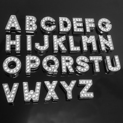 イニシャル、数字、アルファベット オーダーメイド ストラップ キーホルダー 2枚目の画像