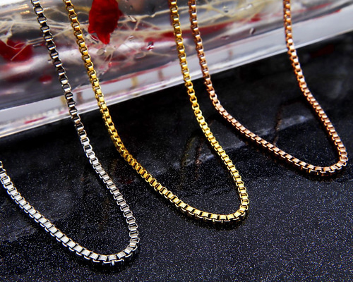 ベネチアンチェーン ネックレスチェーン ステンレス ボックスチェーン