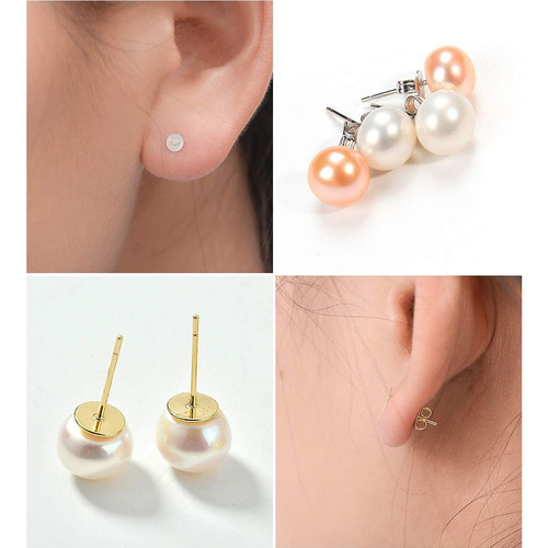 ピアスパーツ ステンレス 丸皿 台座付きピアス ハンドメイド