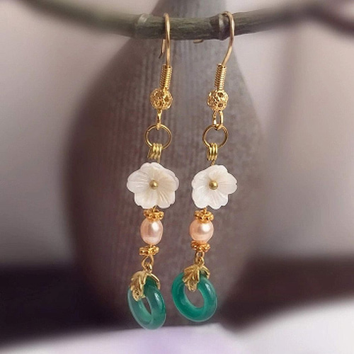 ロンデル メタルビーズ 花型 60個 ハンドメイド パーツ フラワー