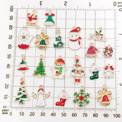 クリスマスチャーム 20個 カン付き パーツ アクセサリートップ