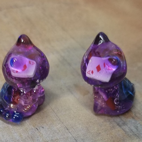 チェシャ猫イメージの招き猫にゃんこ レジンパーツ レジン・樹脂 CHA