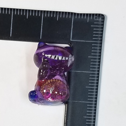 チェシャ猫イメージの招き猫にゃんこ レジンパーツ レジン・樹脂 CHA