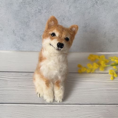 ◎まろた◎様リクエスト作品　羊毛フェルト　柴犬　ハンドメイド　犬 まろた様リクエスト作品 羊毛フェルト 柴犬 ハンドメイド 犬