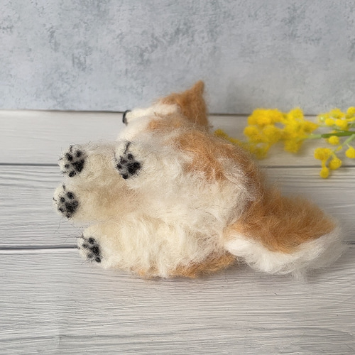 羊毛フェルト 犬 柴犬 ハンドメイド 羊毛フェルト モフメイド