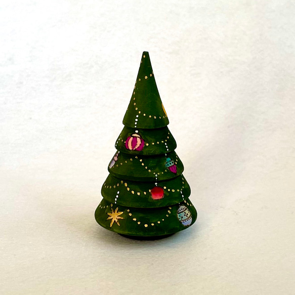 【クリスマス】マトリョーシカ・ツリー4個組 9枚目の画像