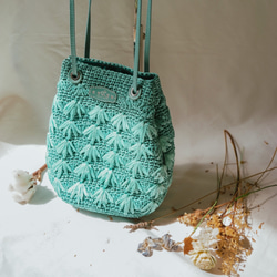 PAPER GARDEN – Drawstring Satchel 紙花園 - 索帶肩背包 第5張的照片