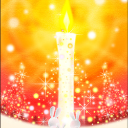 ポストカード124　Snow Candle Light　5枚セット 1枚目の画像