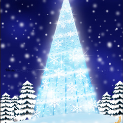 ポストカード139　Blue Light Christmas　5枚セット 1枚目の画像