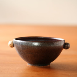 石ころのスープカップ（黒釉） 3枚目の画像