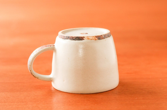 Ｔさまご予約品　白釉マグカップ（ショート）＆オーバルプレート 5枚目の画像