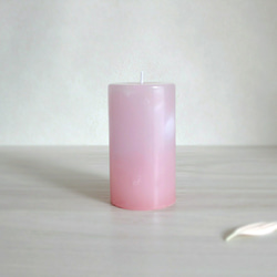 ピンクのグラデーションキャンドル（spring pink） 4枚目の画像