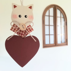 ⭐アメリカンカントリー雑貨♥️タペストリー☘️ハート❤️の森の兎たち❊ホルダー付 ⭐アメリカンカントリー雑貨♥️タペストリー☘️ハート❤️の森