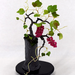 ぶどうのアートミニ盆栽 1枚目の画像