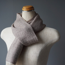 手織り　ストール　カシミヤ／シルクウール　AWM-005 4枚目の画像