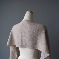 手織り　ストール　カシミヤ／シルクウール　AWM-005 5枚目の画像