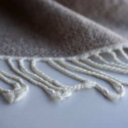 手織り　ストール　カシミヤ／シルクウール　AWM-005 8枚目の画像