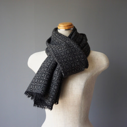 手織り　ストール　カシミヤ　AWM-003 4枚目の画像