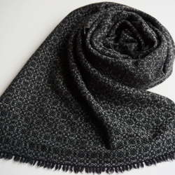 手織り　ストール　カシミヤ　AWM-003 6枚目の画像