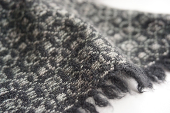 手織り　ストール　カシミヤ　AWM-003 8枚目の画像