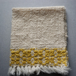 手織り　ハンカチ　ガラ紡　TEN-007 1枚目の画像