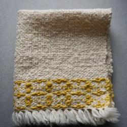 手織り　ハンカチ　ガラ紡　TEN-007 2枚目の画像